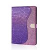 iPad 10.2 Suojakotelo Krokotiilikuvio Glitter Violetti