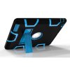 iPad (2/3/4) Kuori Hybrid Armor Telinetoiminto Kovamuovi Musta Sininen