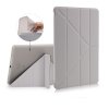 iPad 9.7 Kotelo PU-nahka Origami Telineellä Harmaa
