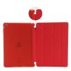 iPad 9.7 Kotelo PU-nahka Origami Telineellä Punainen