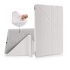 iPad 9.7 Kotelo PU-nahka Origami Telineellä Valkoinen