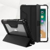 iPad 9.7 Suojakotelo TPU-materiaali-materiaali Kovamuovi PU-nahka Smart Telinetoiminto Musta
