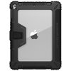 iPad 9.7 Suojakotelo TPU-materiaali-materiaali Kovamuovi PU-nahka Smart Telinetoiminto Musta