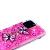 iPhone 11 Pro Kuori Kimallus Aihe Vaaleanpunainen Perhonen ja Kukat