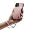 iPhone 11 Kuori C20 Korttitaskulla Kuviollisella Vaaleanpunainen