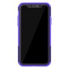 iPhone 11 Suojakuori Kovamuovi TPU-materiaali-materiaali Rengaskuvio Telinetoiminto Musta Violetti