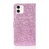 iPhone 12/iPhone 12 Pro Kotelo Glitter Stripe Ruusukulta