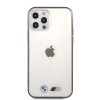 iPhone 12/iPhone 12 Pro Kuori Metallic Musta Läpinäkyvä