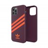 iPhone 12/iPhone 12 Pro Kuori Moulded Case PU Maroon/Solar Oranssi