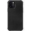 iPhone 12/iPhone 12 Pro Kuori Robust Case Real Leather Musta
