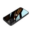 iPhone 12/iPhone 12 Pro Suojakuori Läpinäkyvä takaosa Musta