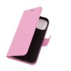 iPhone 12 Mini Kotelo Litchi Vaaleanpunainen