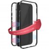 iPhone 12 Pro Max Kuori 360° Real Glass Case Musta Läpinäkyvä