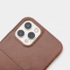 iPhone 12 Pro Max Kuori Leather Backcover Ruskea