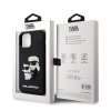 iPhone 12/iPhone 12 Pro Kuori 3D Rubber Karl & Choupette Musta