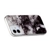 iPhone 12 Mini Suojakuori Marmori Valkoinen Musta