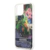 iPhone 13 Mini Kuori Liquid Glitter Flower Pattern Sininen