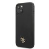 iPhone 13 Mini Kuori Silicone Metal Logo 4G Musta