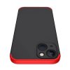 iPhone 13 Mini Kuori Kolmiosainen Musta Punainen