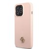 iPhone 13 Pro Max Kuori Silicone Metal Logo 4G Light Pink