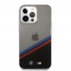 iPhone 13 Pro Max Kuori Tricolor Stripe Läpinäkyvä Musta