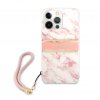 iPhone 13 Pro Kuori Marble Design Stripe Vaaleanpunainen