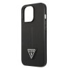 iPhone 13 Pro Kuori Saffiano Metal Triangle Musta