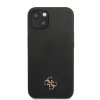 iPhone 13 Kuori Silicone Metal Logo 4G Musta