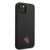 iPhone 13 Kuori Silicone Metal Logo 4G Musta