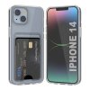 iPhone 14 Kuori Korttipidike Läpinäkyvä