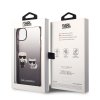 iPhone 14 Plus Kuori Karl & Choupette Gradient Musta