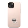 iPhone 14 Plus Kuori Liquid Silicone Choupette Vaaleanpunainen