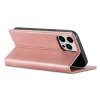 iPhone 14 Pro Max Kotelo Korttitaskulla Flip Vaaleanpunainen