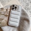 iPhone 14 Pro Max Kuori Down Jacket Design Valkoinen