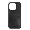 iPhone 14 Pro Max Kuori Leather CardCover Musta
