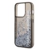 iPhone 14 Pro Kuori Liquid Glitter Translucent Musta