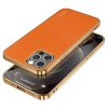 iPhone 14 Pro Kuori Litchikuvio Pinnoitettu reuna Oranssi