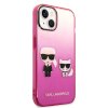 iPhone 14 Kuori Karl & Choupette Gradient Vaaleanpunainen