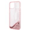 iPhone 14 Kuori Liquid Glitter Big Logo Vaaleanpunainen