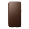 iPhone 15 Kotelo Modern Leather Folio Ruskea