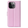 iPhone 15 Pro Kotelo Litchi Vaaleanpunainen