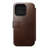 iPhone 15 Pro Kotelo Modern Leather Folio Horween Rustic Brown