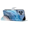 iPhone 15 Pro Fodral Motiv Blå Marmor