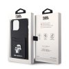 iPhone 15 Pro Max Kuori Saffiano Double Cardslot Musta