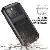 iPhone 15 Pro Kuori Metalli iskunkestävä Musta
