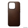 iPhone 15 Pro Kuori Modern Leather Case Ruskea