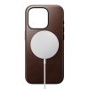 iPhone 15 Pro Kuori Modern Leather Case Horween Rustic Brown