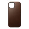 iPhone 15 Kuori Modern Leather Case Ruskea