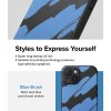 iPhone 15 Kuori Onyx Design Blue Brush