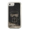 iPhone 7/8/SE Kuori Liquid Glitter Gatsby Musta